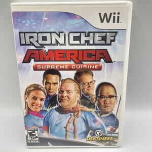 Iron Chef America: Supreme Cuisine (Nintendo Wii, 2008) Complete and Tested